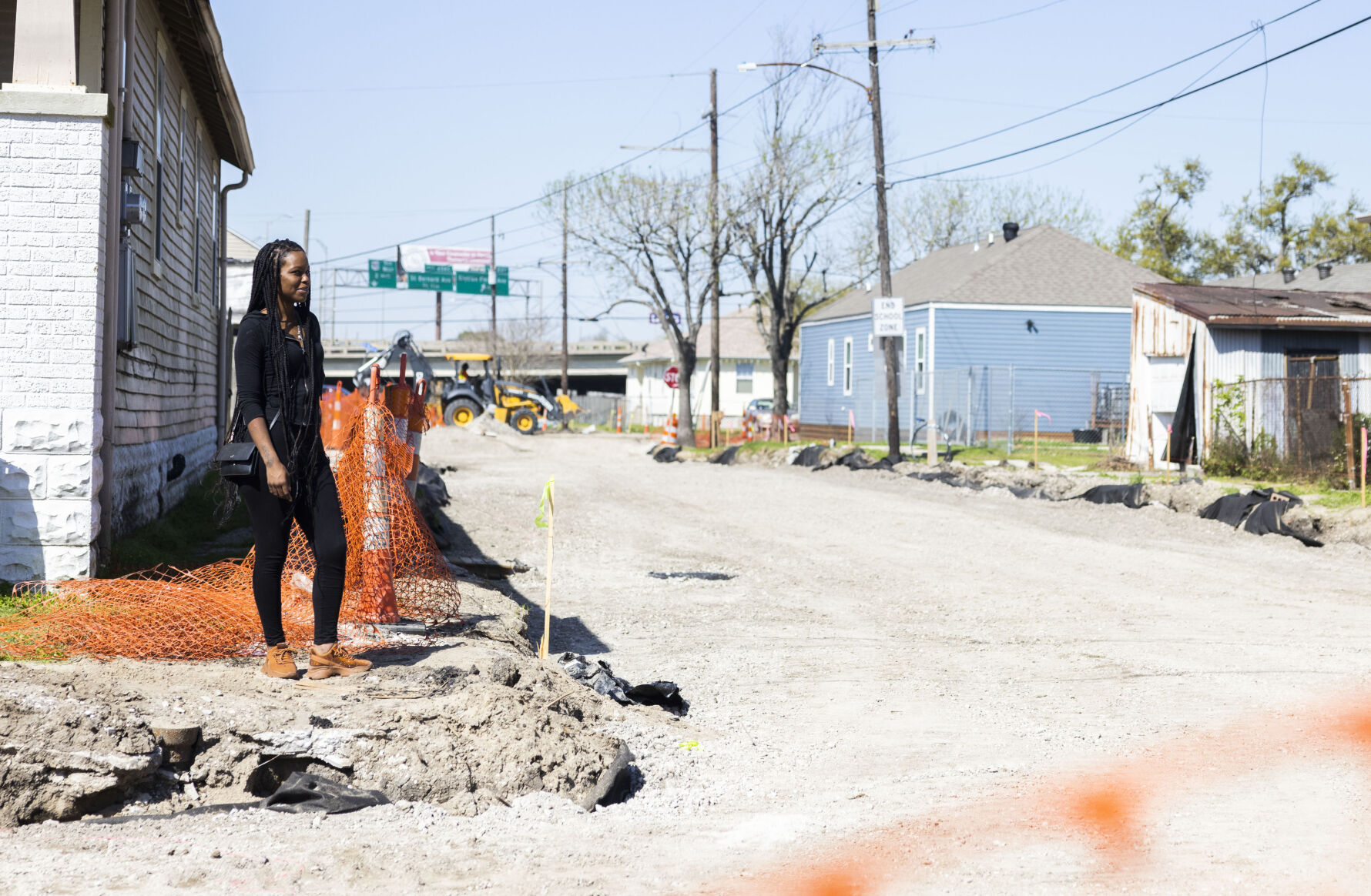 Road works blocked in St. Roch